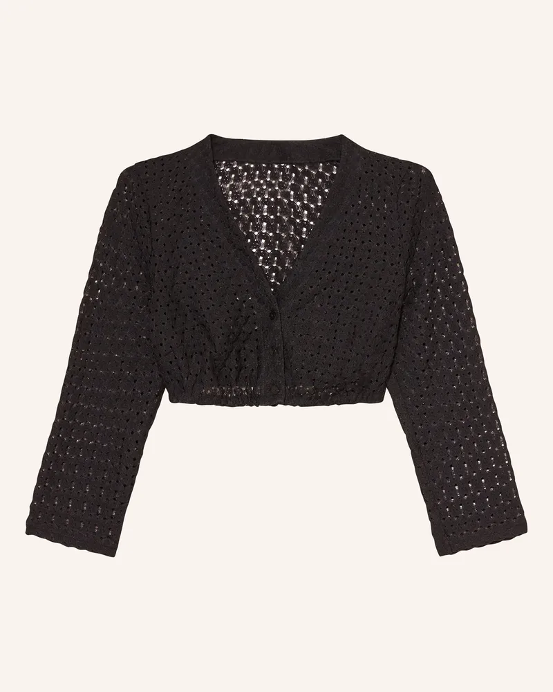 WALDORFF Dirndlbluse mit 3/4-Arm Schwarz