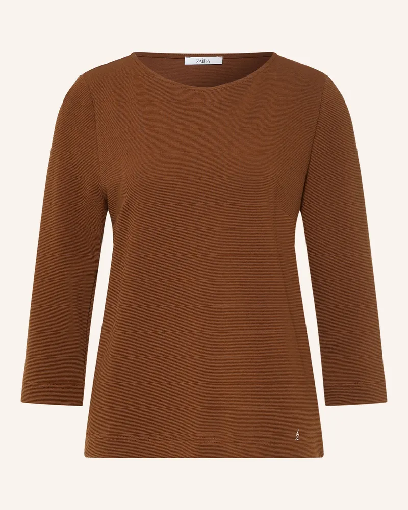 ZAíDA Shirt Mit 3/4-Arm braun Braun