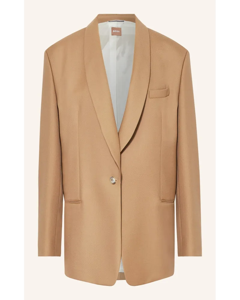 HUGO BOSS Oversized-Blazer JIGAGO Braun