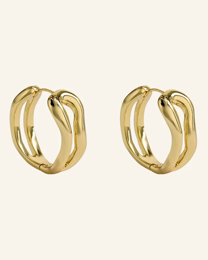 POMPIDOU Kreolen Melina Sculpted Medium By Glambou gold Gold