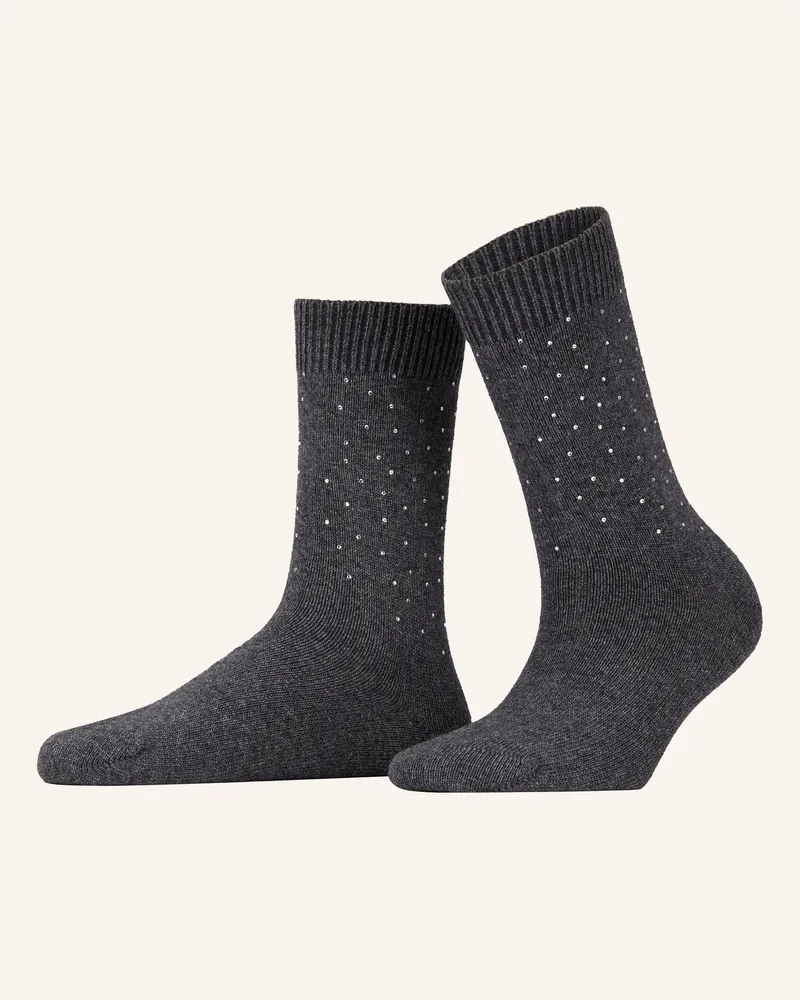 Sandro Socken mit Schmucksteinen Dunkelgrau