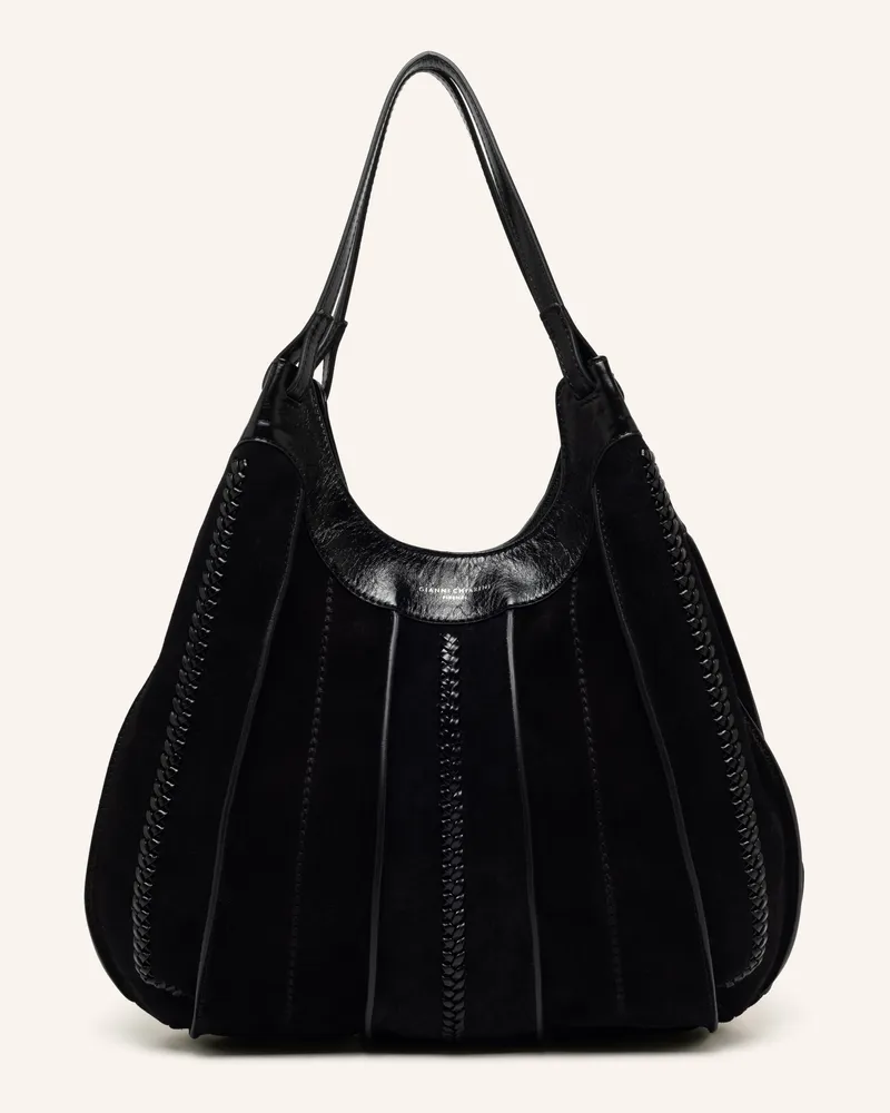 Gianni Chiarini Beuteltasche Dua Large schwarz Schwarz