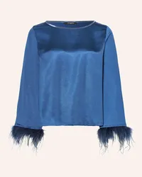 ana alcazar Blusenshirt aus Satin Blau