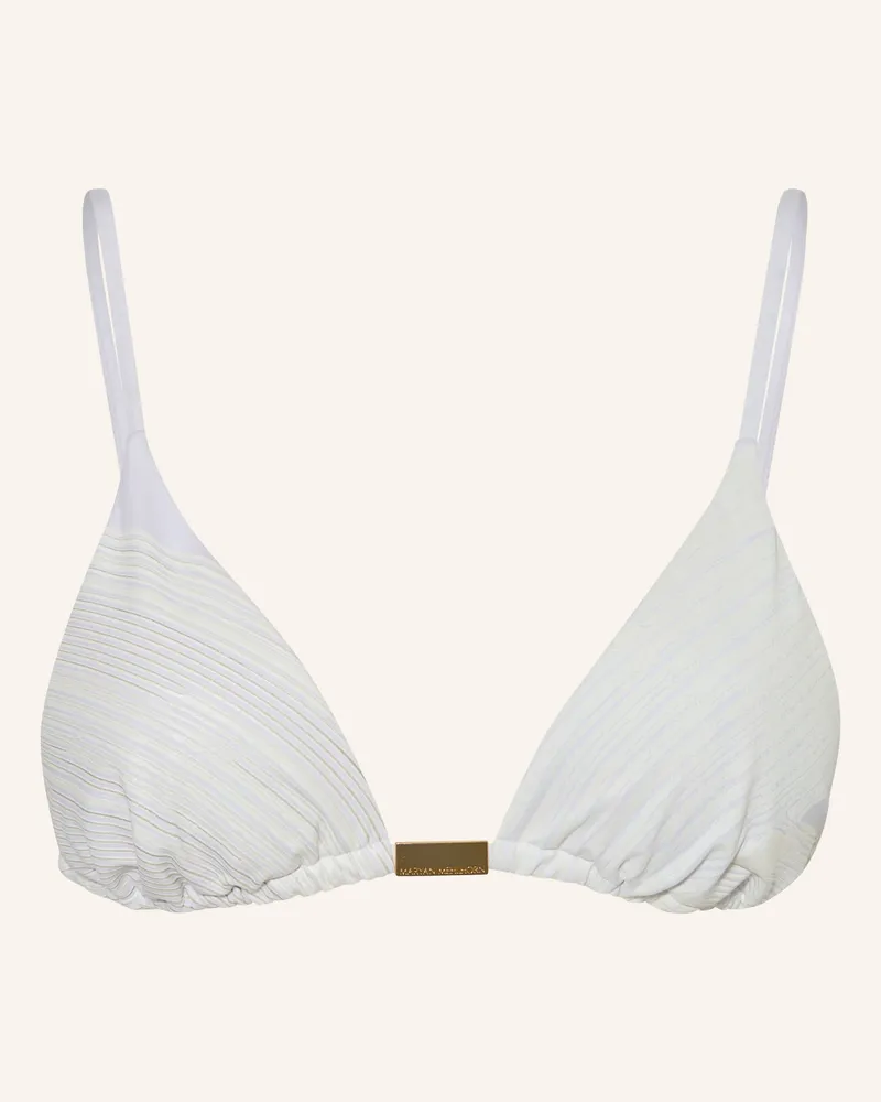 Maryan Mehlhorn Triangel-Bikini-Top Clouddancer weiss Weiss