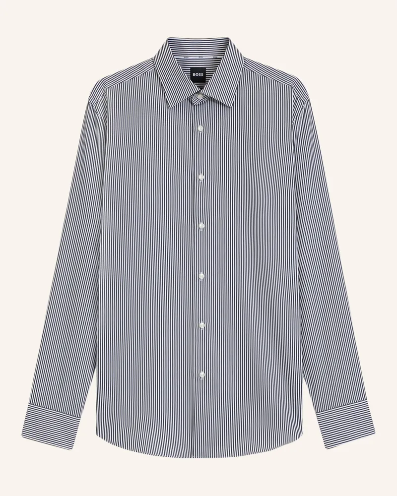 HUGO BOSS Business Hemd H-HANK-KENT-C1-214 Slim Fit Dunkelblau