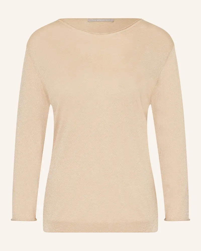 (THE MERCER) N.Y. Pullover Mit Glitzergarn gold Camel