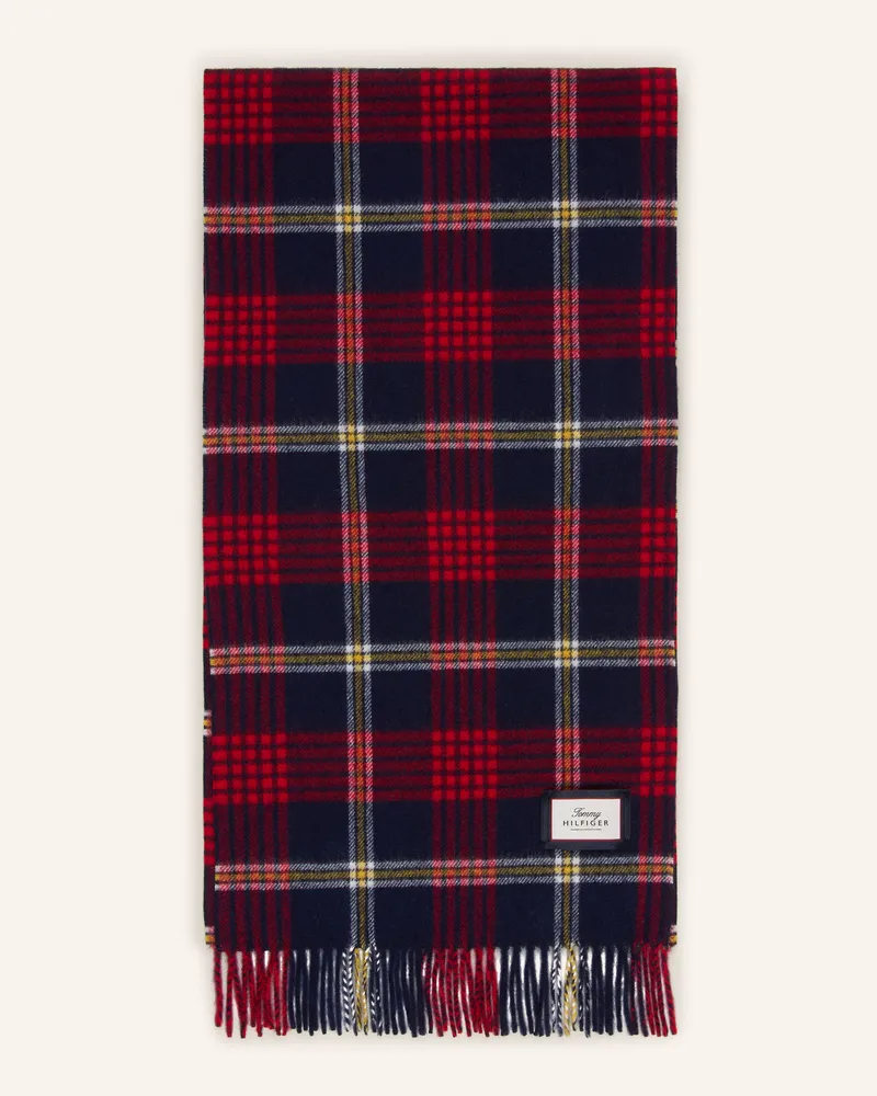 Tommy Hilfiger Schal rot Dunkelblau