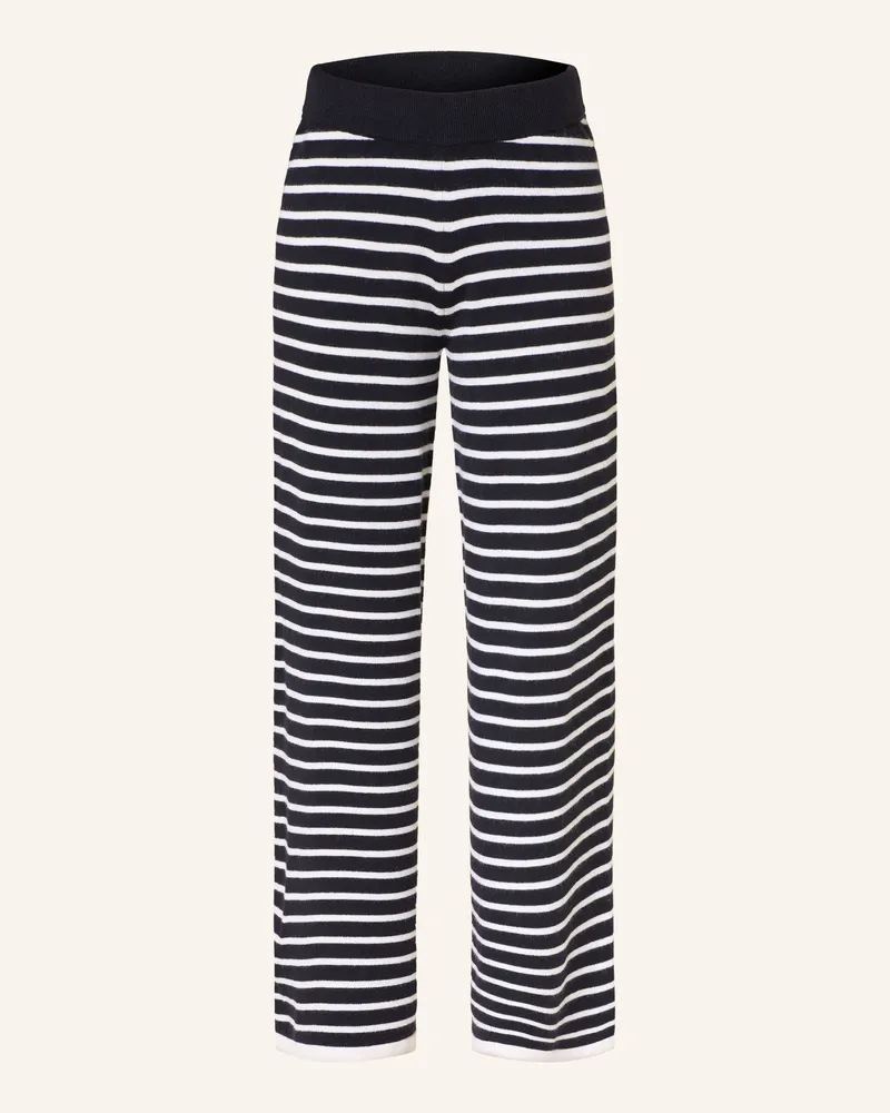 ALLUDE Strickhose aus Cashmere Dunkelblau
