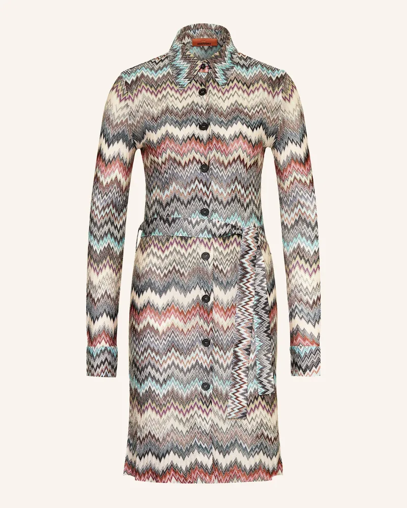 Missoni Hemdblusenkleid Ecru