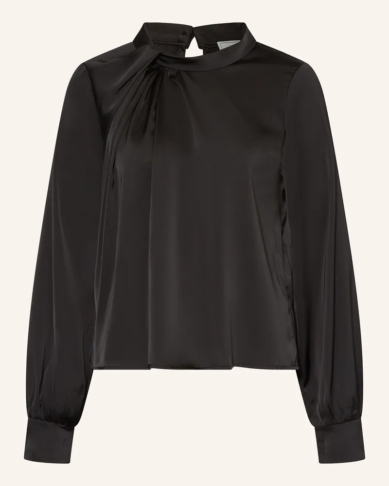 Neo Noir Blusenshirt FAIRY aus Satin Schwarz