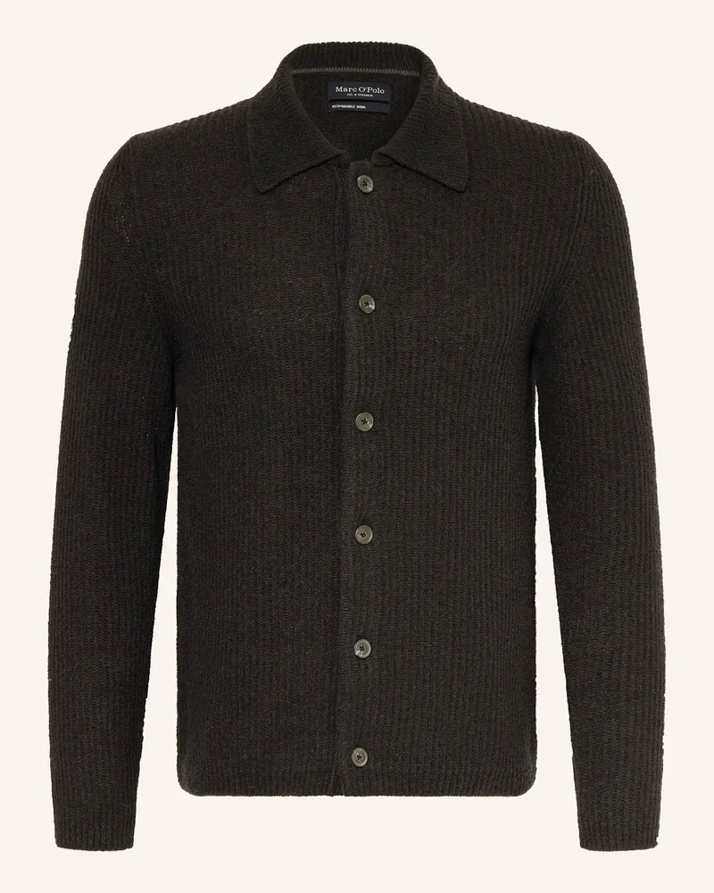 Marc O'Polo Strickjacke schwarz Schwarz