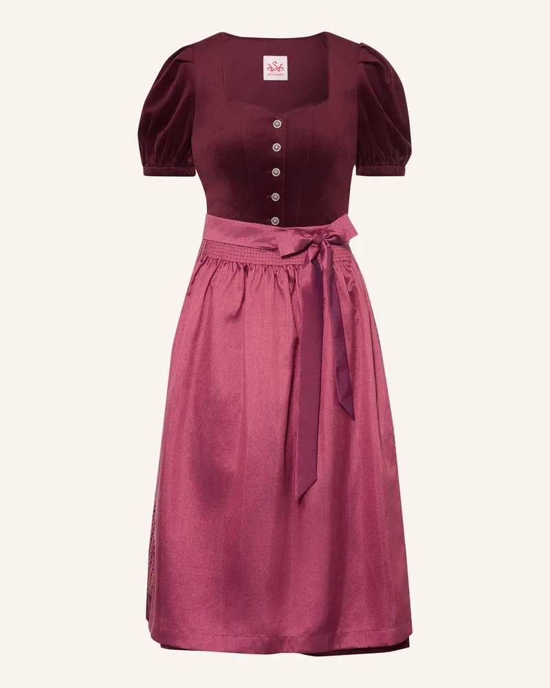 Spieth & Wensky Dirndl Kirchsee rot Dunkelrot