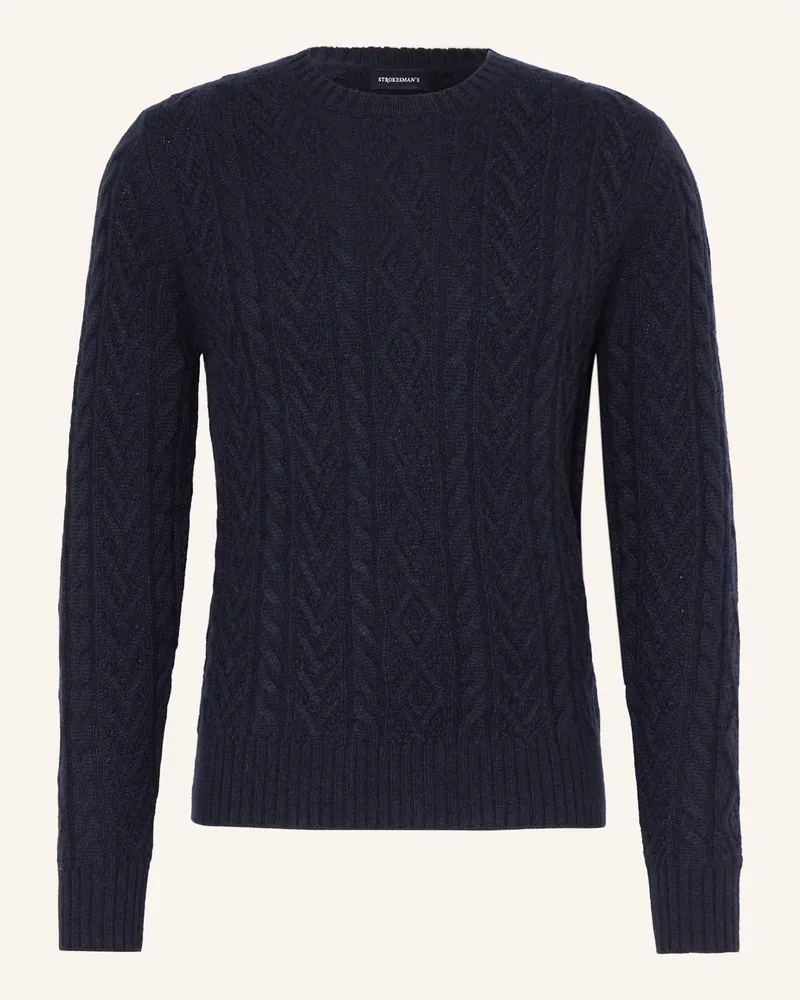 Strokesman's Cashmere-Pullover Dunkelblau