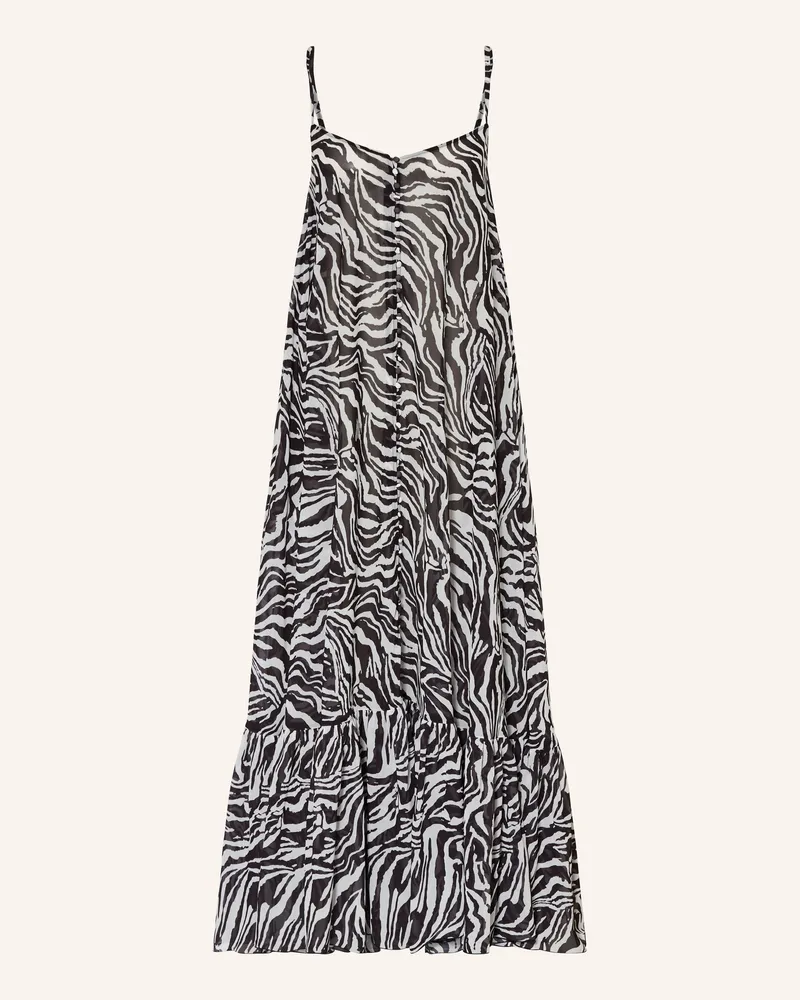 ROTATE Birger Christensen Kleid mit Rüschen Schwarz