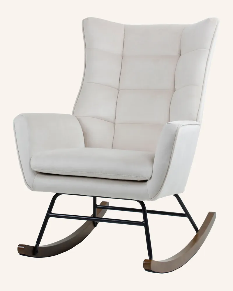 Kayoom Stuhl Schaukelstuhl BRYANA Beige