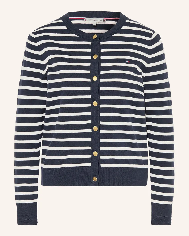 Tommy Hilfiger Strickjacke blau Dunkelblau