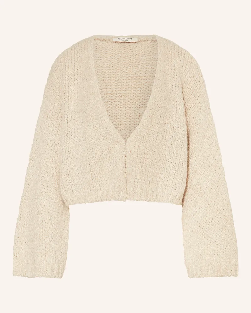 by Aylin Koenig Strickjacke Friedi Mit Alpaka weiss Ecru
