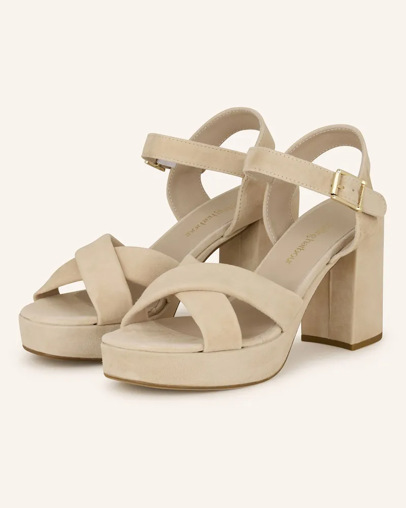 Darling Harbour Plateau-Sandaletten beige Sahara