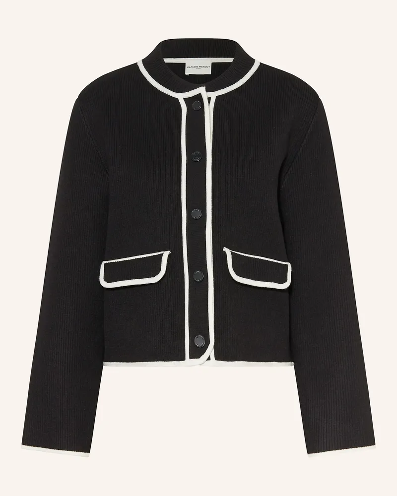 Claudie Pierlot Strickjacke schwarz Schwarz