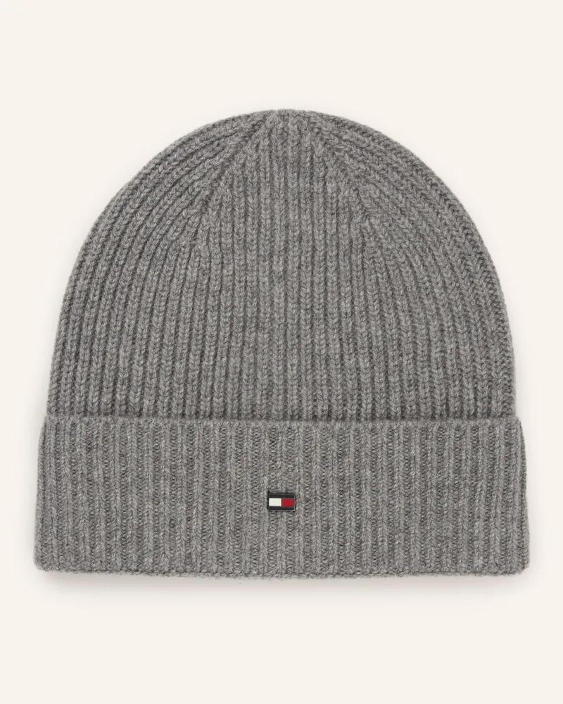 Tommy Hilfiger Cashmere-Mütze grau Grau