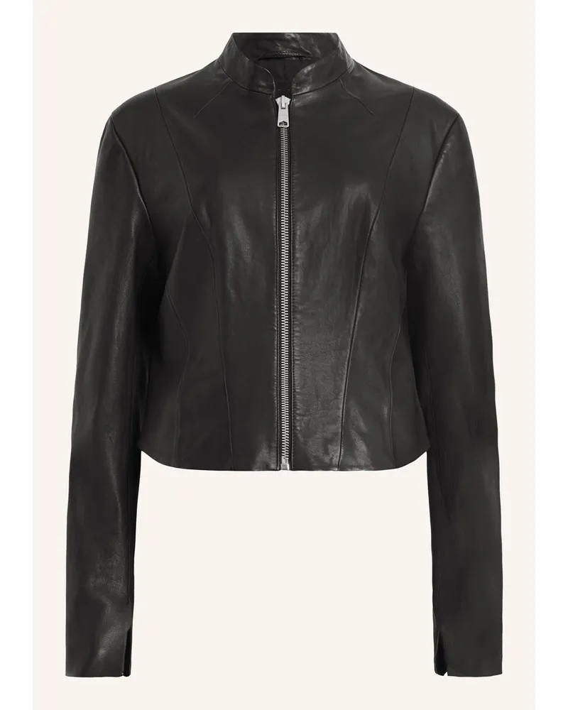 AllSaints Lederjacke SADLER Schwarz