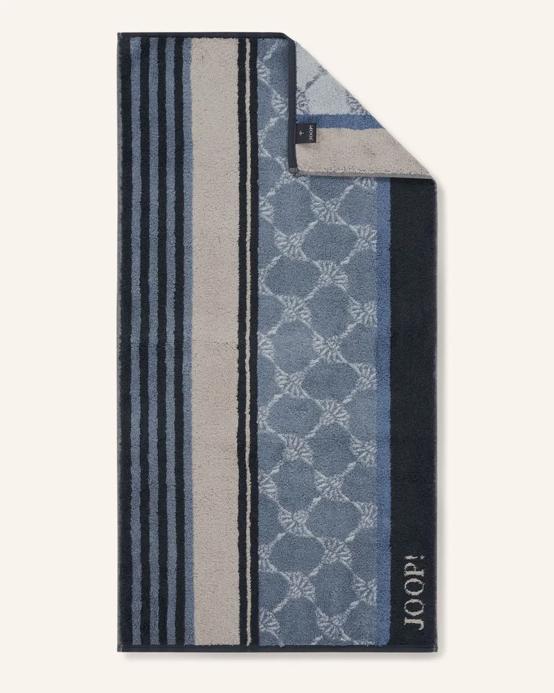 JOOP! Handtuch Joop! Lines blau Dunkelblau