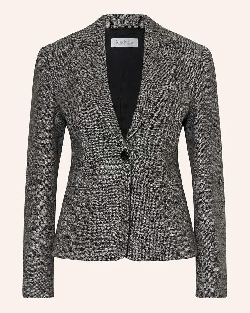Max Mara Blazer SALMONE mit Seide Schwarz