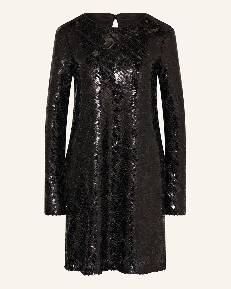 Y.A.S Kleid mit Pailletten Schwarz