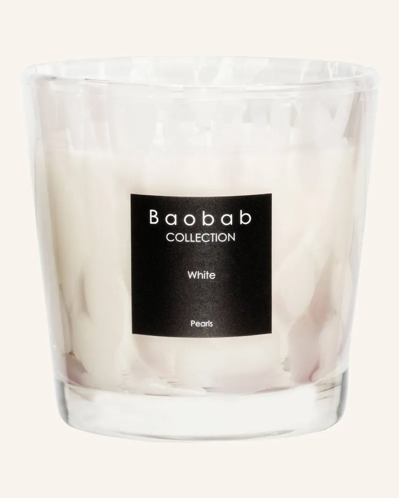Baobab Collection Duftkerze WHITE PEARLS Weiss