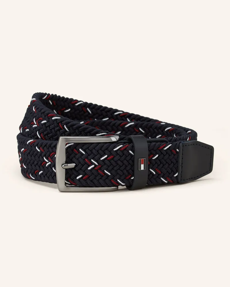 Tommy Hilfiger Flechtgürtel DENTON Dunkelblau