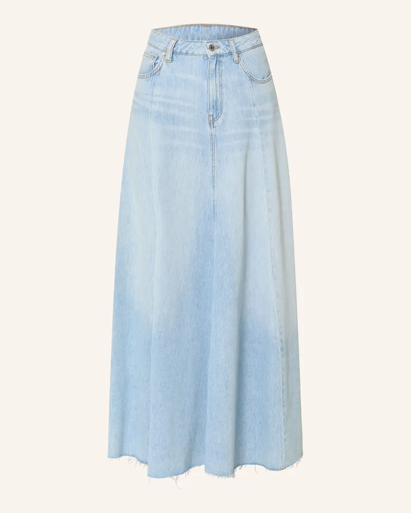 Liu Jo Jeansrock Mit Schmucksteinen blau Hellblau