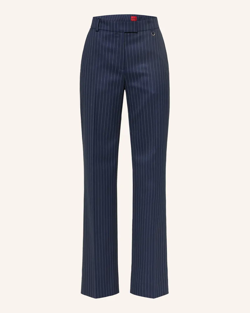 HUGO BOSS Marlenehose Hilando blau Dunkelblau