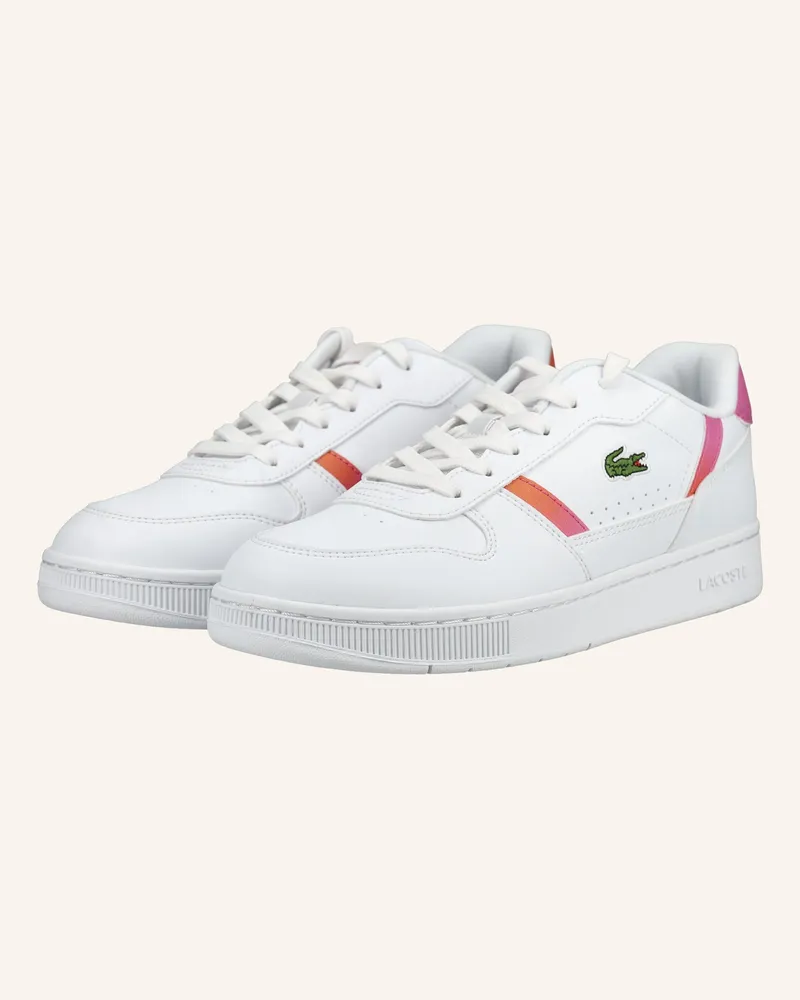 Lacoste Sneaker T-Clip Set weiss Weiss