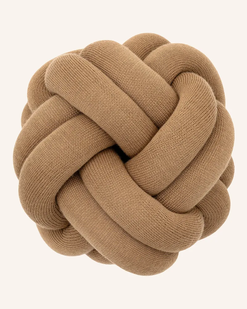 Design House Stockholm Dekokissen Knot braun Beige