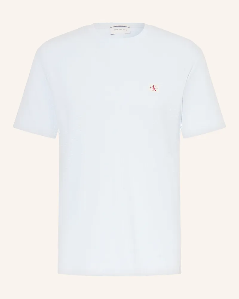 Calvin Klein T-Shirt beige Hellblau