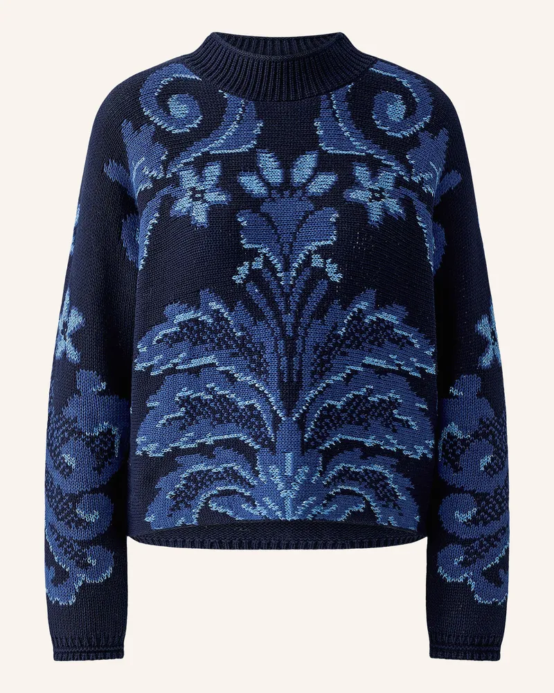 Oui  Pullover Mit Glitzergarn blau Dunkelblau