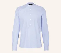 Trachtenhemd Slim Fit Mit Stehkragen blau