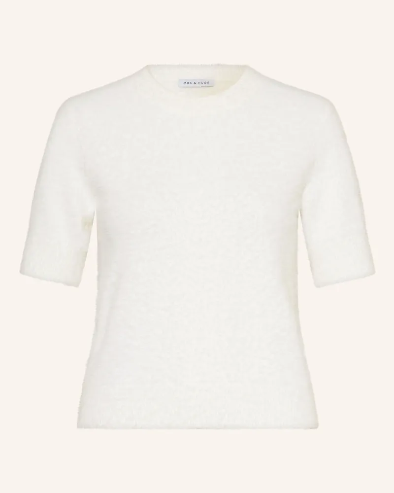 Mrs & HUGS Pullover weiss Ecru