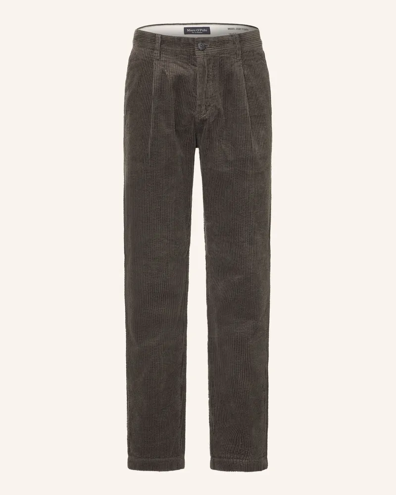 Marc O'Polo Cordhose Osby Tapered Fit gruen Dunkelgrau