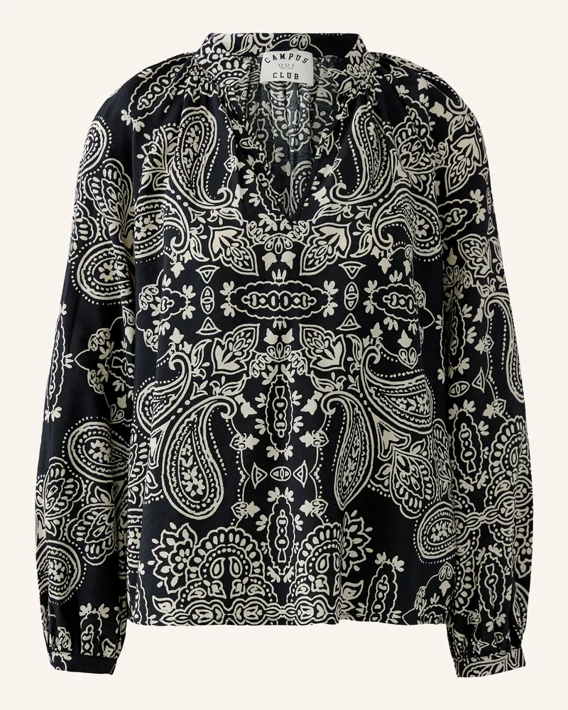 Oui  Blusenshirt Schwarz
