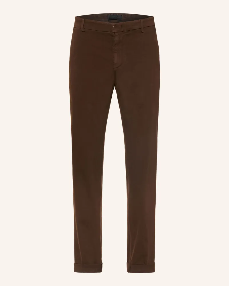 Dondup Chino Gaubert Regular Fit braun Dunkelbraun