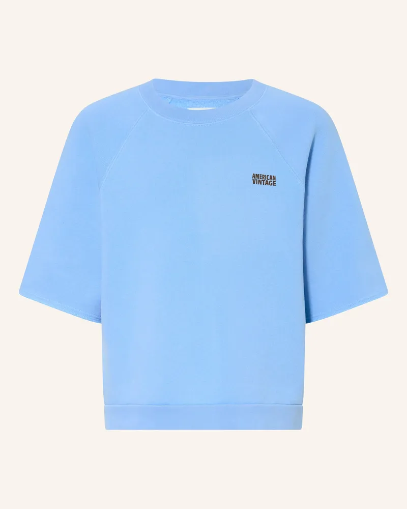 American Vintage Sweatshirt blau Hellblau