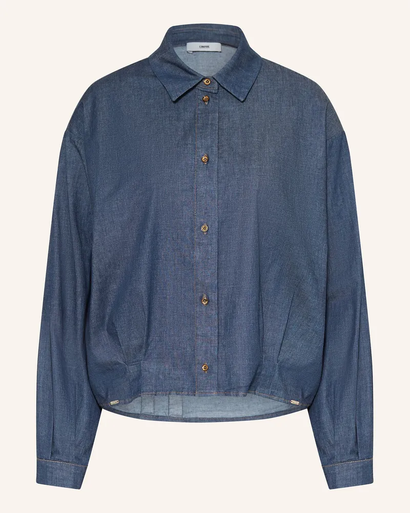 cinque Hemdbluse CITERNO in Jeansoptik Dunkelblau
