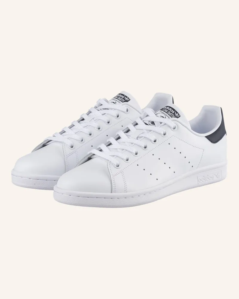 adidas Sneaker STAN SMITH - WEISS/ DUNKELBLAU Weiss