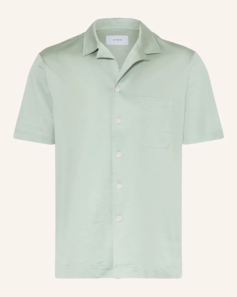 Eton Resorthemd Regular Fit Hellgrün