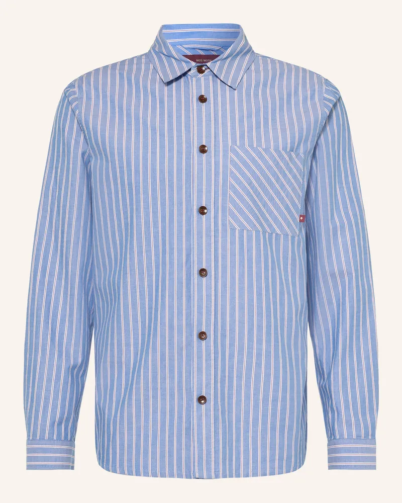 Mos Mosh Hemd Mmgdavid Comfort Fit blau Hellblau