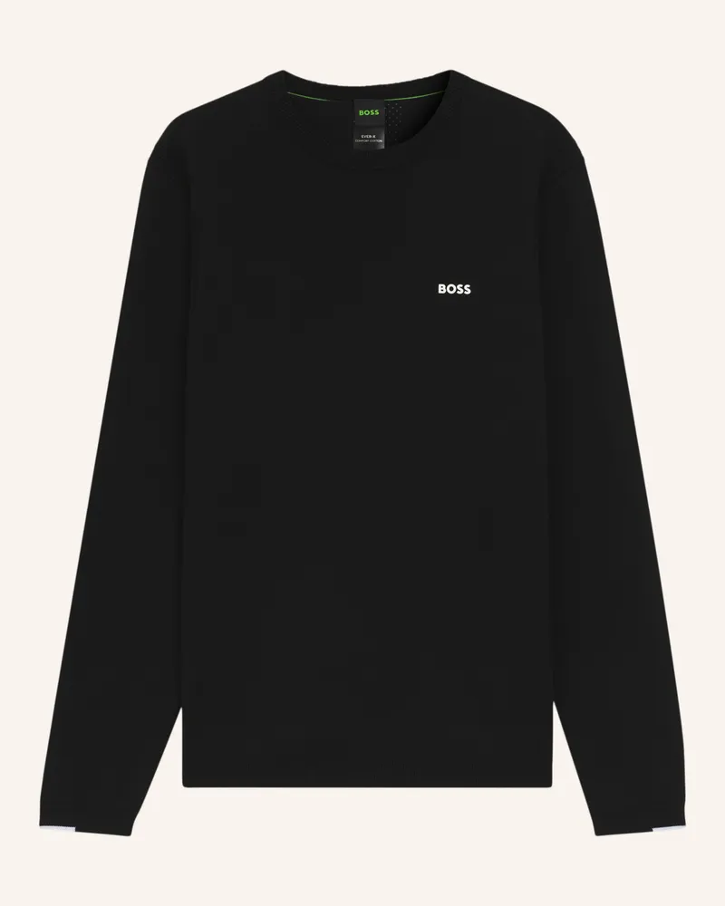 HUGO BOSS Pullover K_EVER-X CN Regular Fit Schwarz