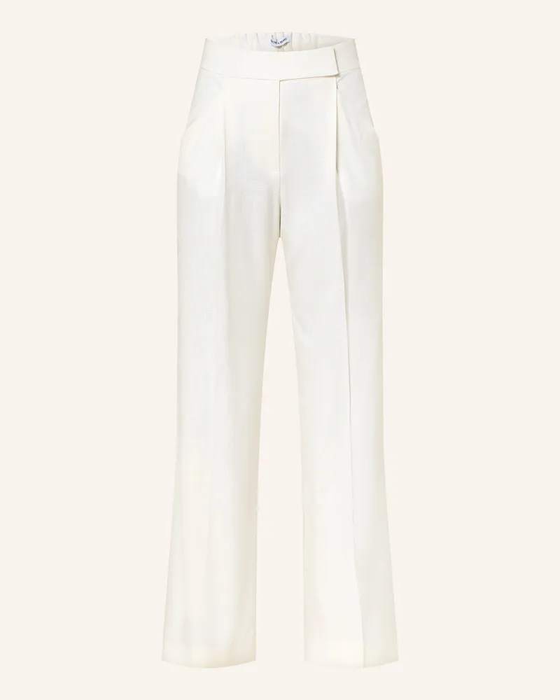 Veronica Beard Marlenehose Marbeau weiss Ecru