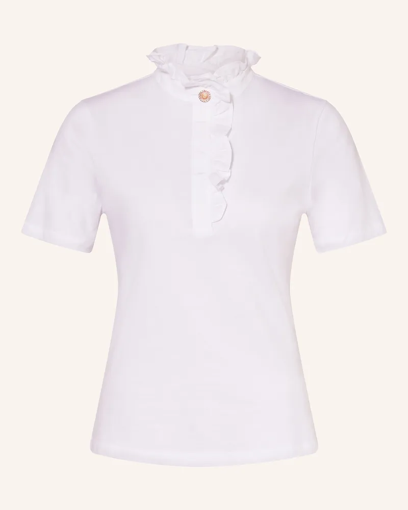 Rich&Royal T-Shirt mit Schmucksteinen Weiss