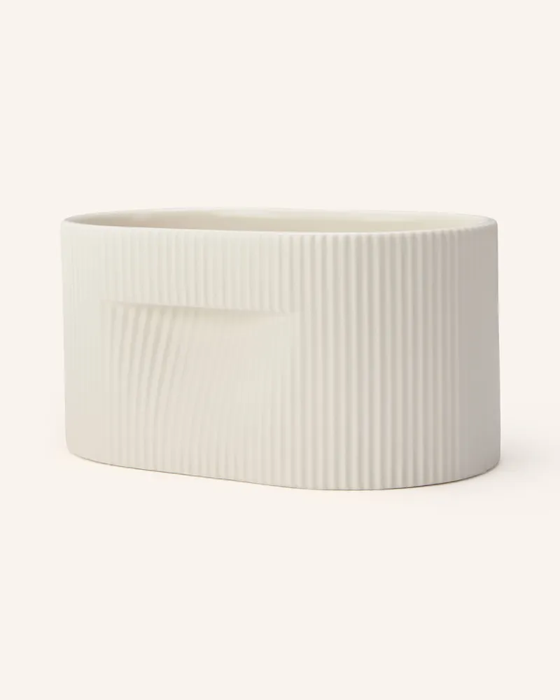 Muuto Blumentopf Ridge weiss Creme